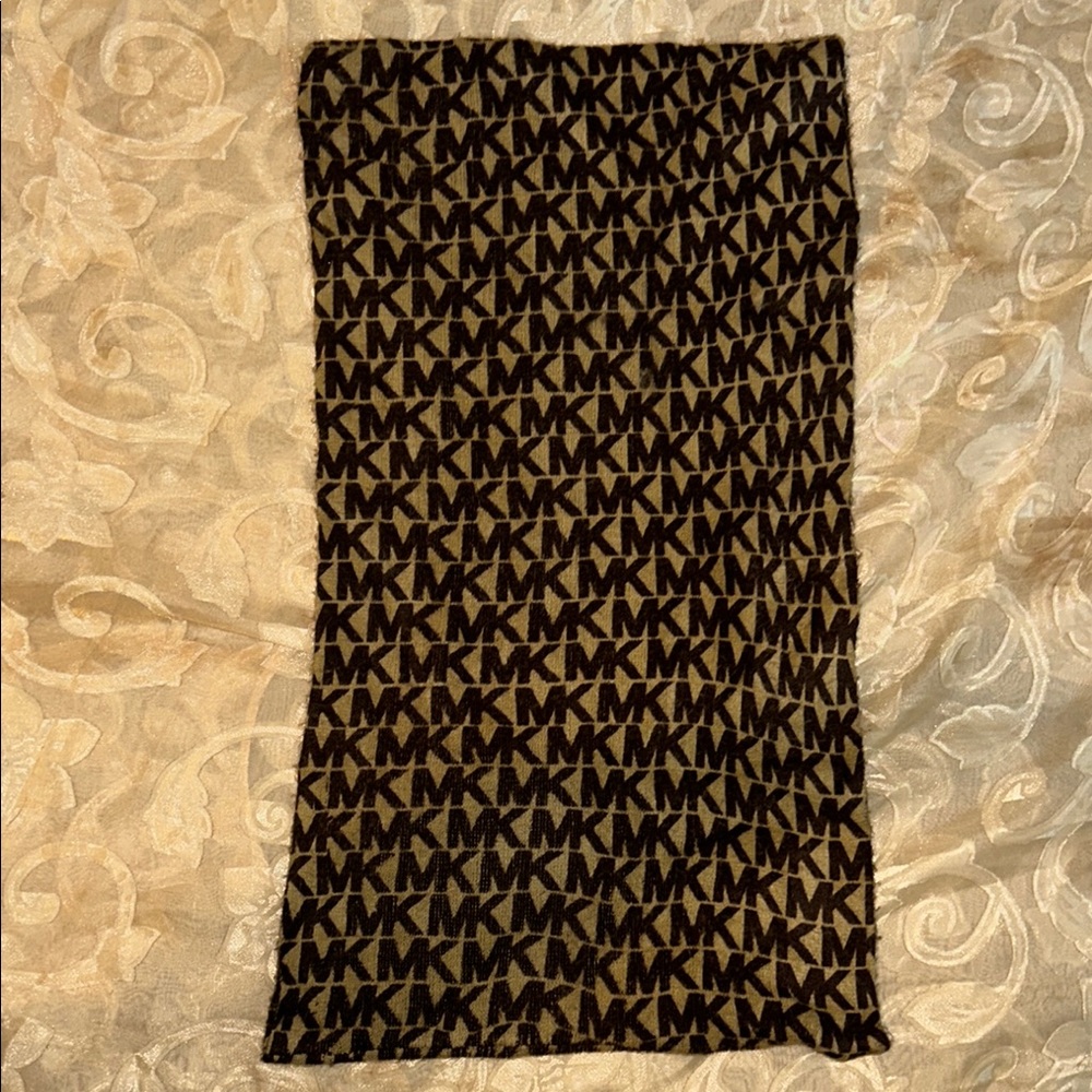 MICHAEL Michael Kors Black and Brown Scarf Wrap